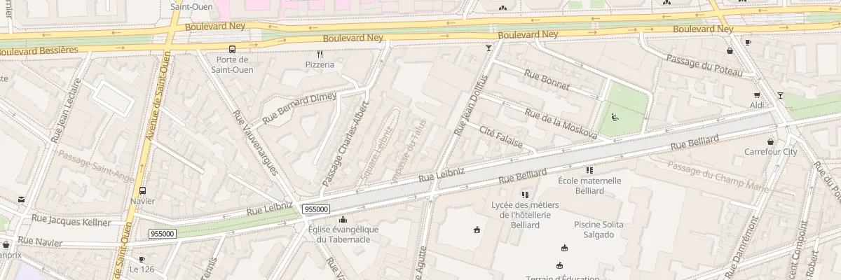 Plan du 8 Imp du Talus à Paris 18e Arrondissement