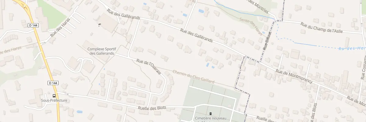 Plan du 60 Rue des Gallerands à Montmorency
