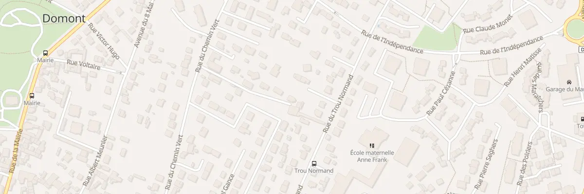Plan du 52 Rue du Chemin Vert à Domont