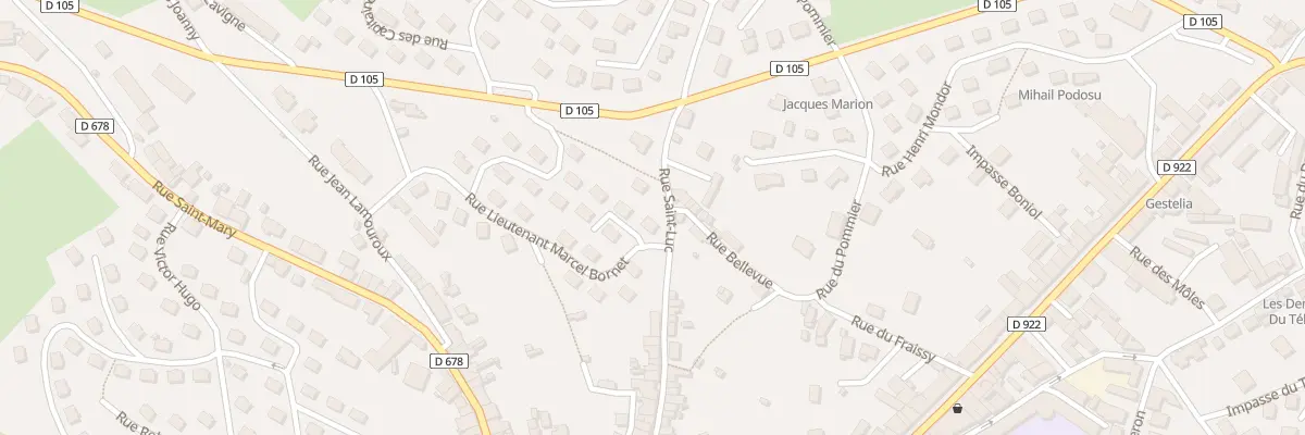 Plan du 13 Rue Lieutenant Marcel Bornet à Mauriac