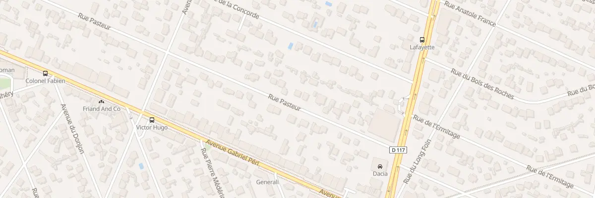 Plan du 175 Rue Pasteur à Sainte-Geneviève-des-Bois