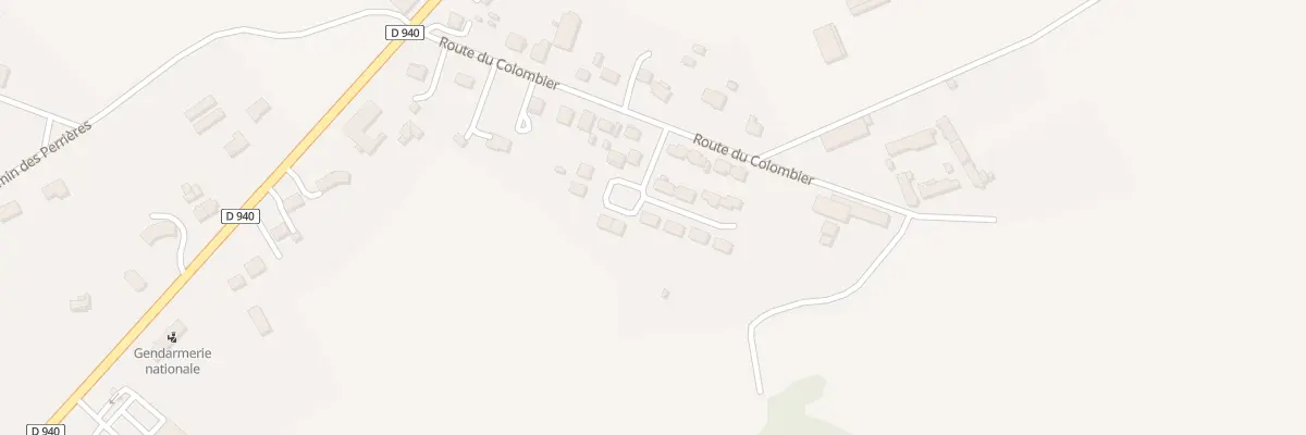 Plan du 36 Rte du Colombier à Châteauneuf-sur-Cher