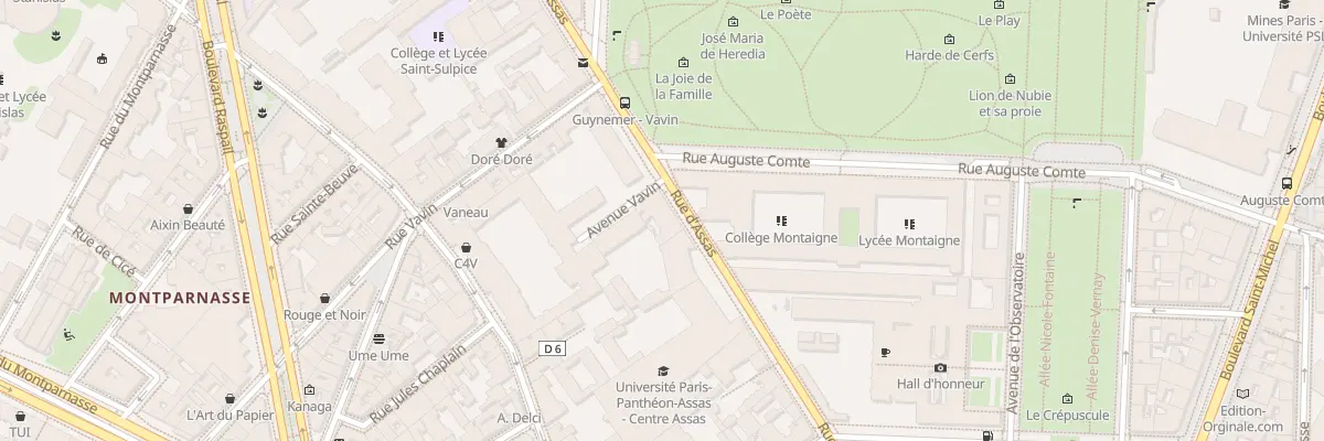 Plan du 86 Rue d’Assas à Paris 6e Arrondissement