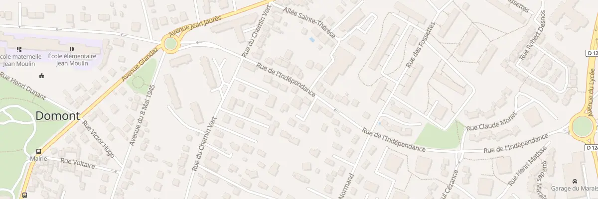 Plan du 6 Rue de l’Indépendance à Domont
