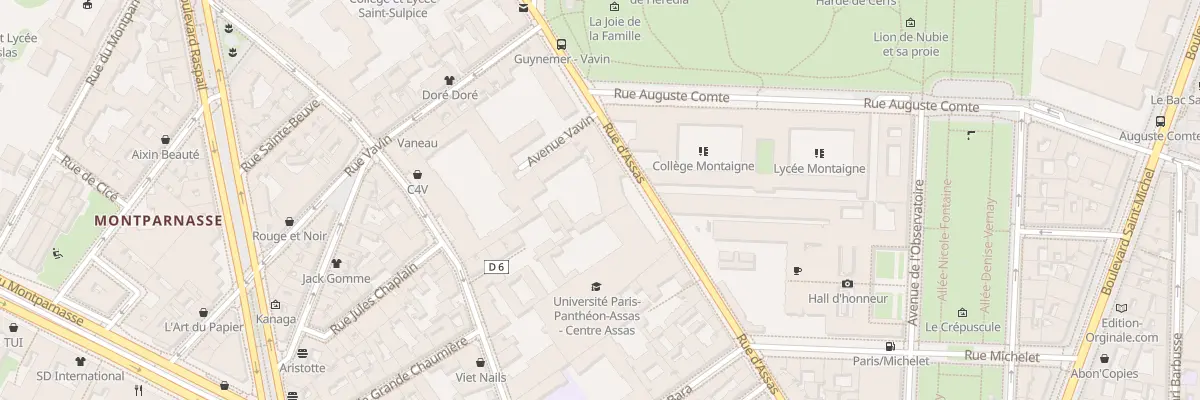 Plan du 90 Rue d’Assas à Paris 6e Arrondissement