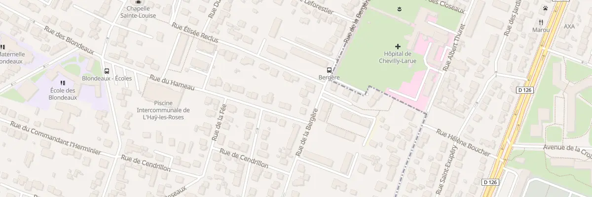 Plan du 68 Rue de la Bergère à L’Haÿ-les-Roses