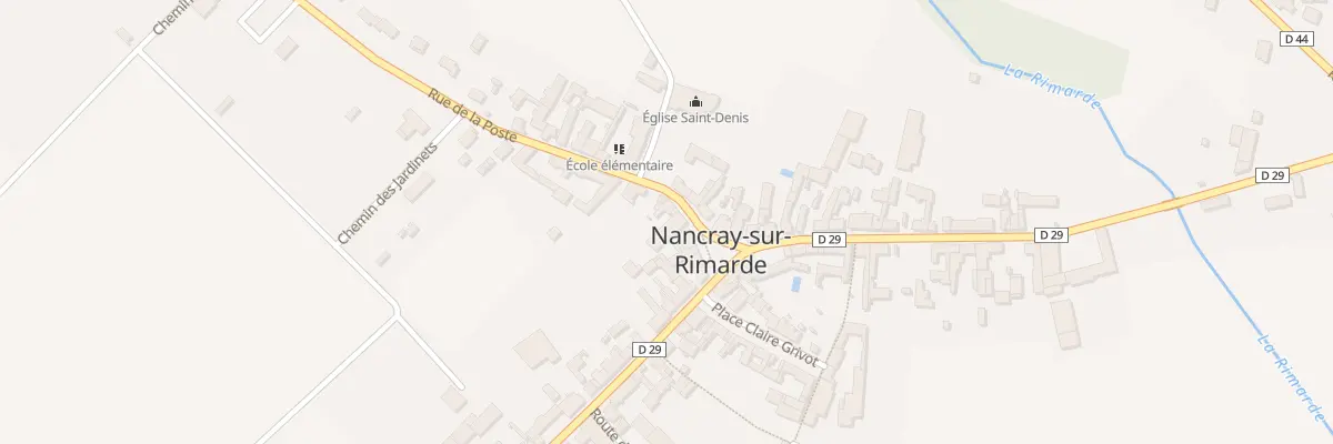 Plan du 8 Rue de la Poste à Nancray-sur-Rimarde