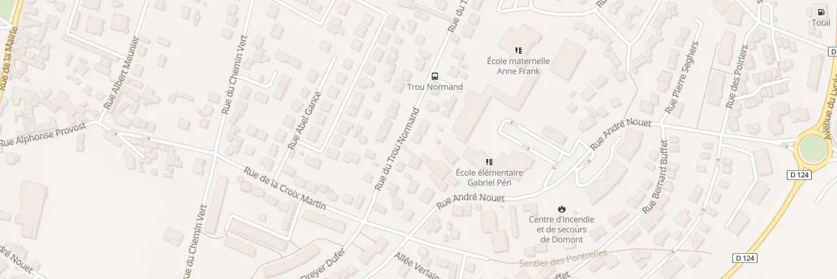 Plan du 8 All du Trou Normand à Domont