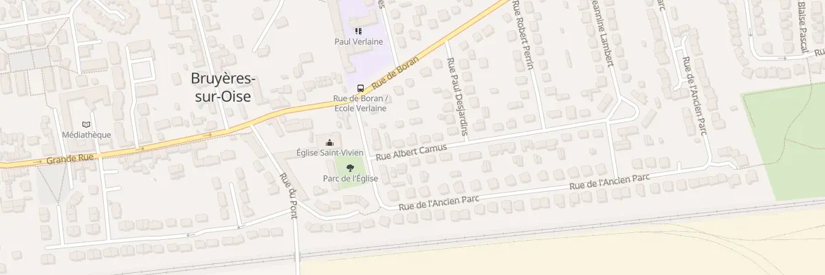 Plan du 5 Rue Albert Camus à Bruyères-sur-Oise