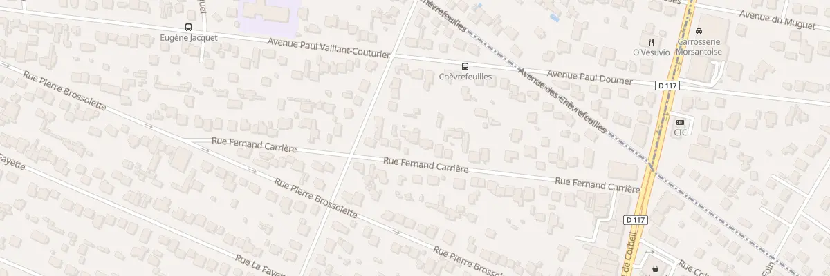 Plan du 33 Rue Fernand Carrière à Sainte-Geneviève-des-Bois