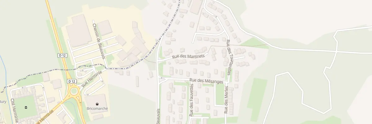 Plan du 6 Rue des Martinets à Bury