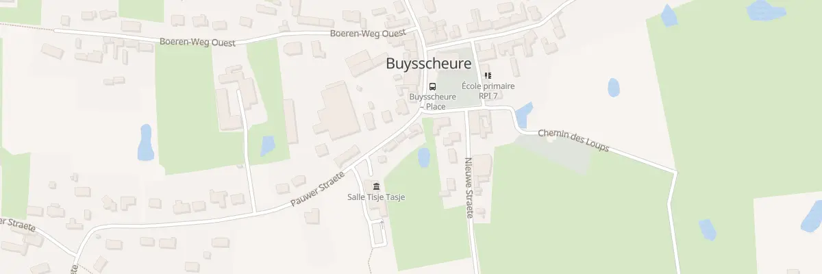 Plan du 5 Pauwer Straete à Buysscheure
