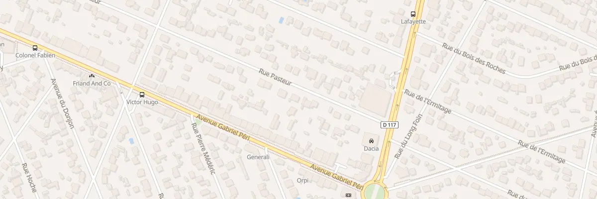 Plan du 190 Rue Pasteur à Sainte-Geneviève-des-Bois