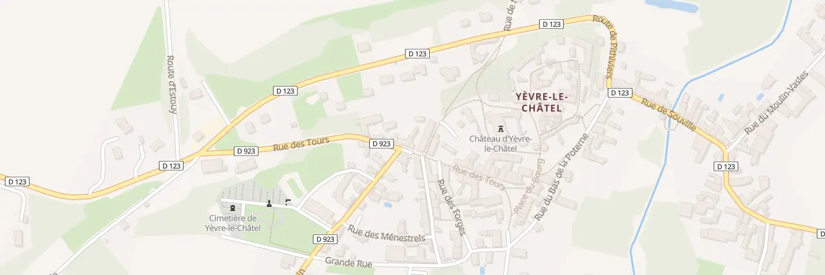 Plan du 10 Rue des Tours à Yèvre-la-Ville