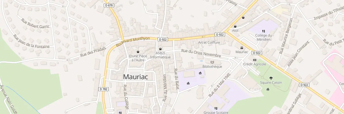 Plan du 4 Rue du Balat à Mauriac