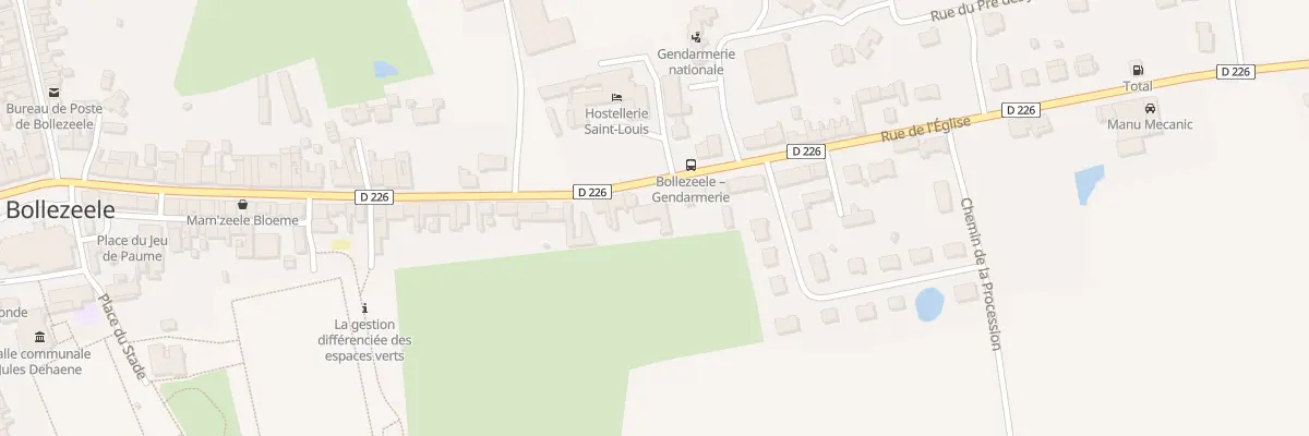 Plan du 68 Rue de l’Eglise à Bollezeele