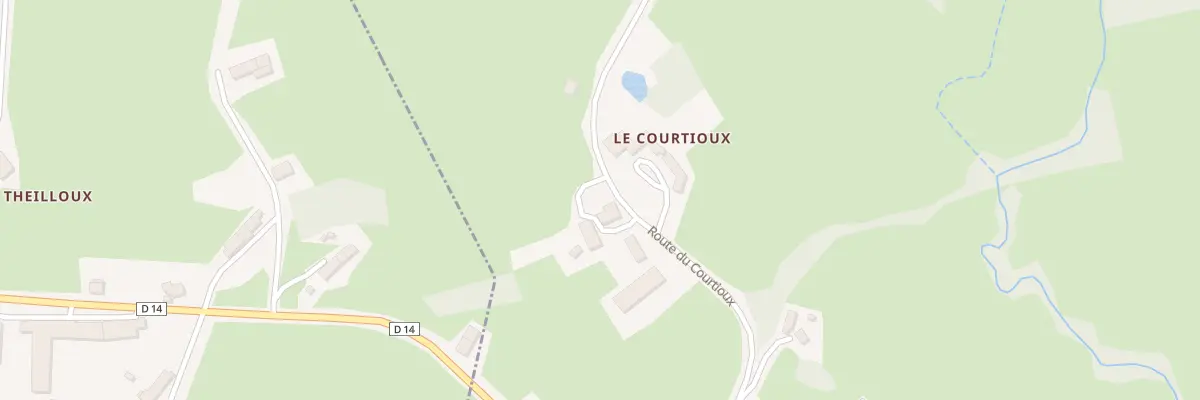 Plan du 2 Le Courtioux à Verneiges