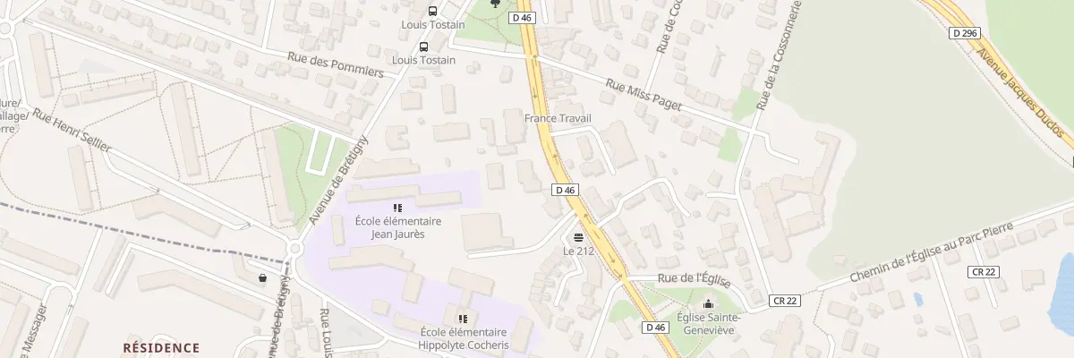 Plan du 202 Rte de Corbeil à Sainte-Geneviève-des-Bois