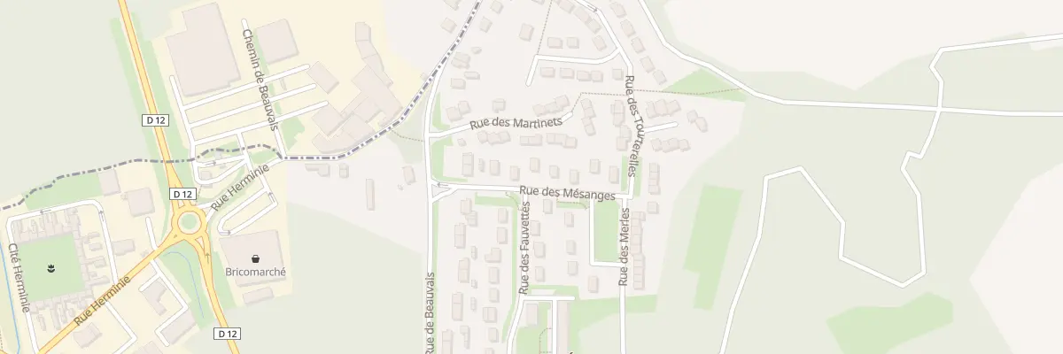 Plan du 5 Rue des Mésanges à Bury