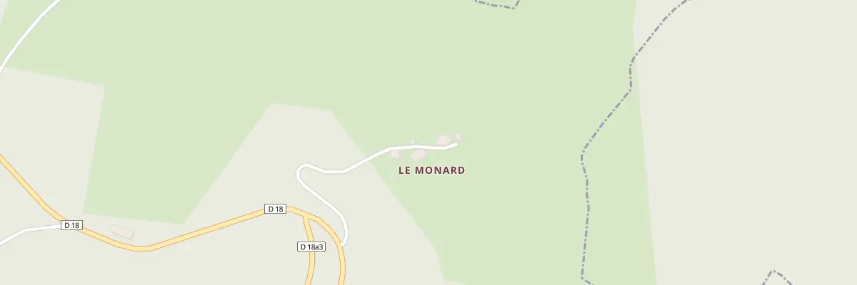 Plan du 1 Le Monard à Malleret