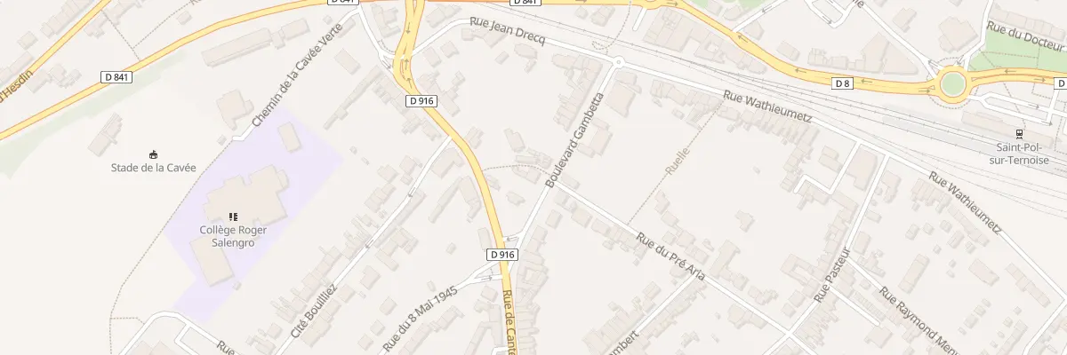 Plan du 22 Bd Gambetta à Saint-Pol-sur-Ternoise