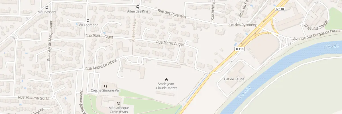 Plan du 4 Rue Andre le Notre à Carcassonne