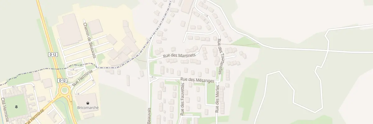 Plan du 10 Rue des Martinets à Bury