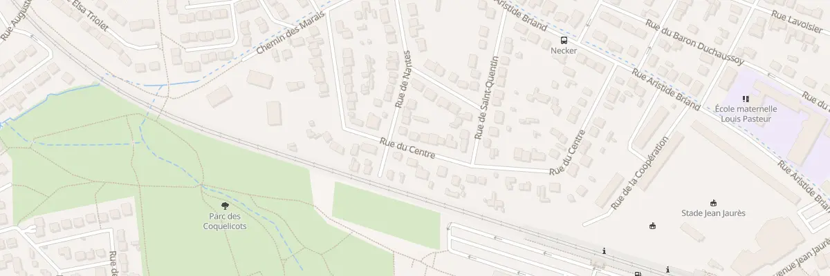 Plan du 46 Rue du Centre à Domont
