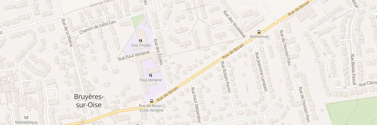 Plan du 23 Rue de Boran à Bruyères-sur-Oise