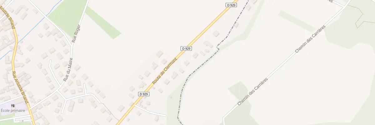Plan du 454 Rte de Clermont à Angy