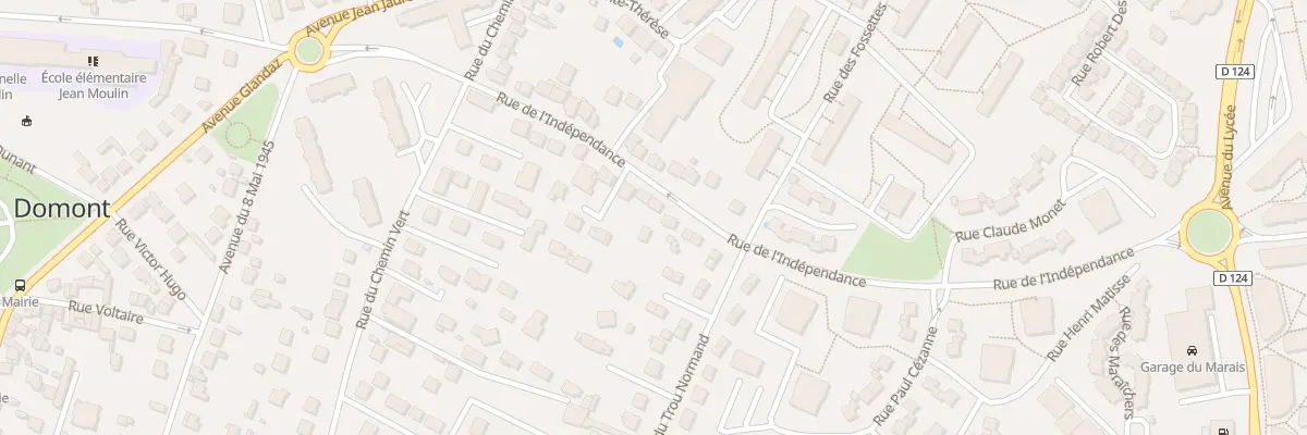 Plan du 14 Rue de l’Indépendance à Domont
