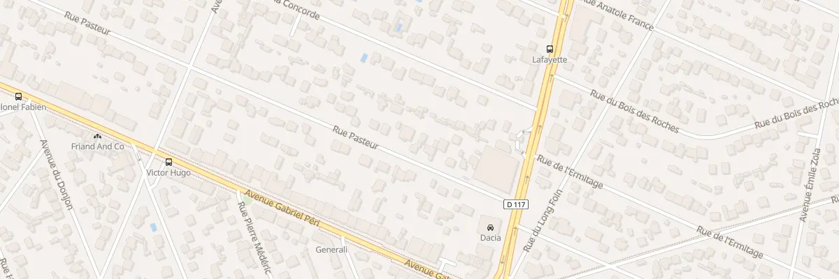 Plan du 187 Rue Pasteur à Sainte-Geneviève-des-Bois