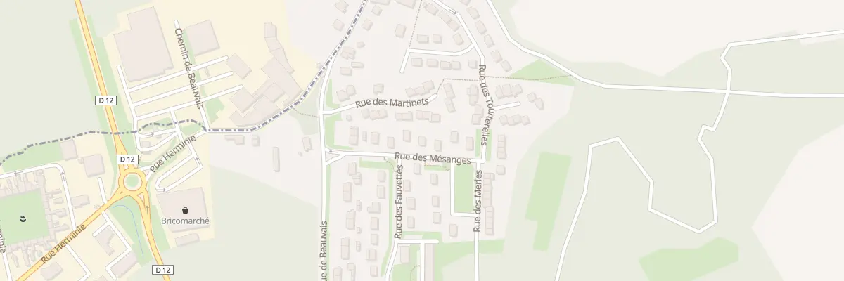 Plan du 7 Rue des Mésanges à Bury