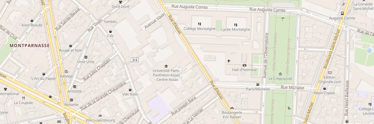 Plan du 98 Rue d’Assas à Paris 6e Arrondissement