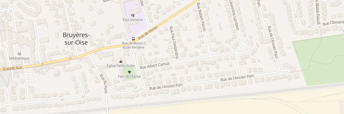 Plan du 11 Rue Albert Camus à Bruyères-sur-Oise