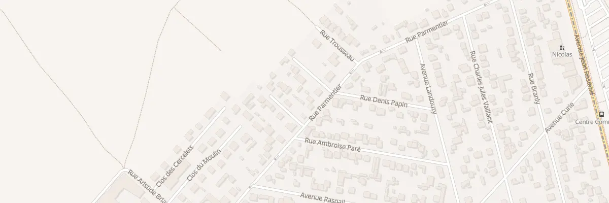 Plan du 58 Rue Parmentier à Domont