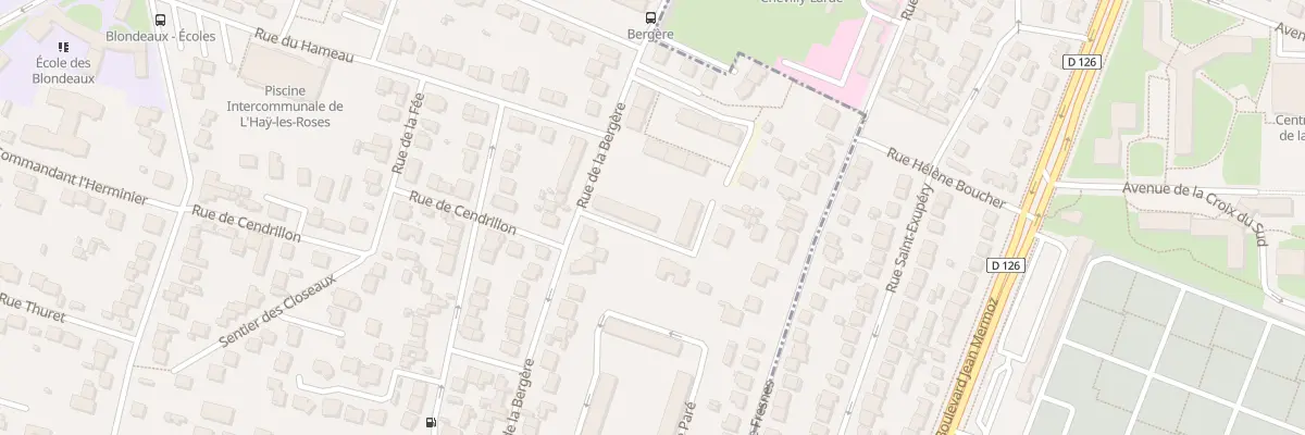 Plan du 21 Rue de la Bergère à L’Haÿ-les-Roses