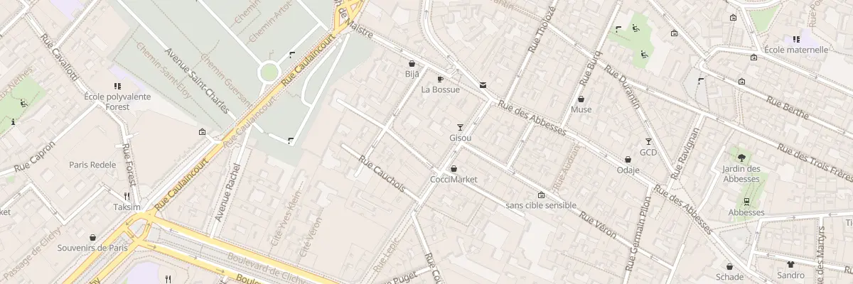 Plan du 4 Rue Constance à Paris 18e Arrondissement