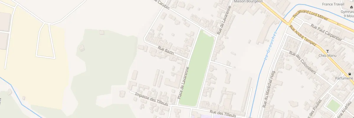 Plan du 2 Rue Bazin à Doullens
