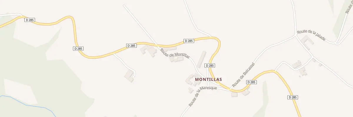 Plan du 195 Rte de Montillas à Colombiès