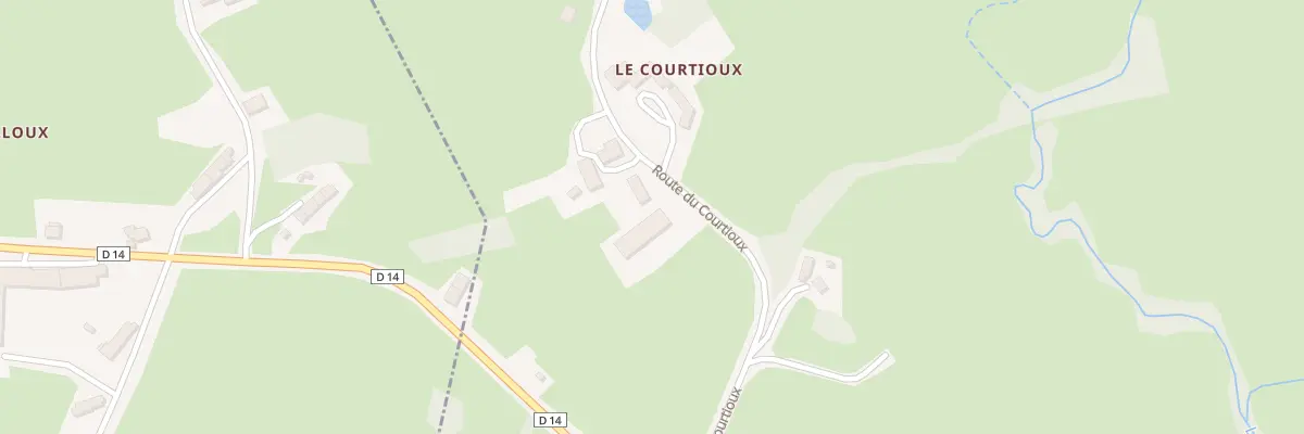 Plan du 4 Le Courtioux à Verneiges