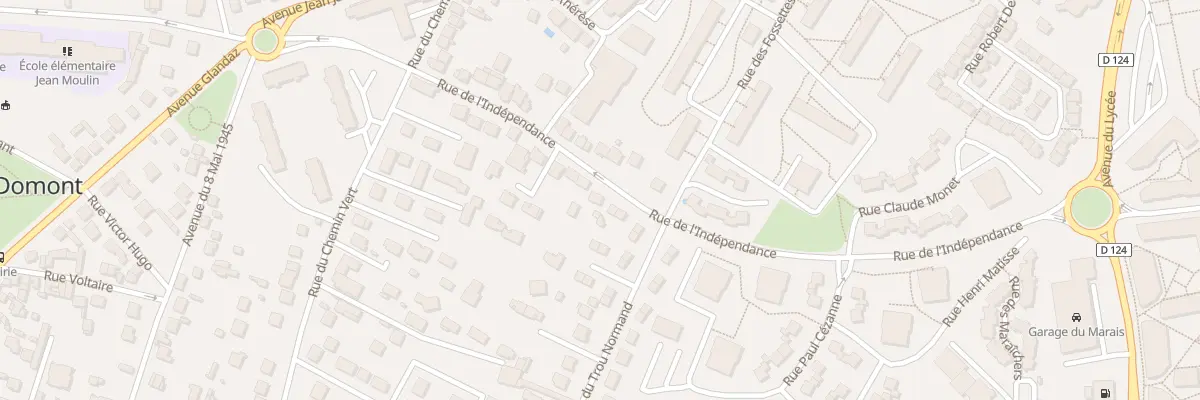 Plan du 16 Rue de l’Indépendance à Domont