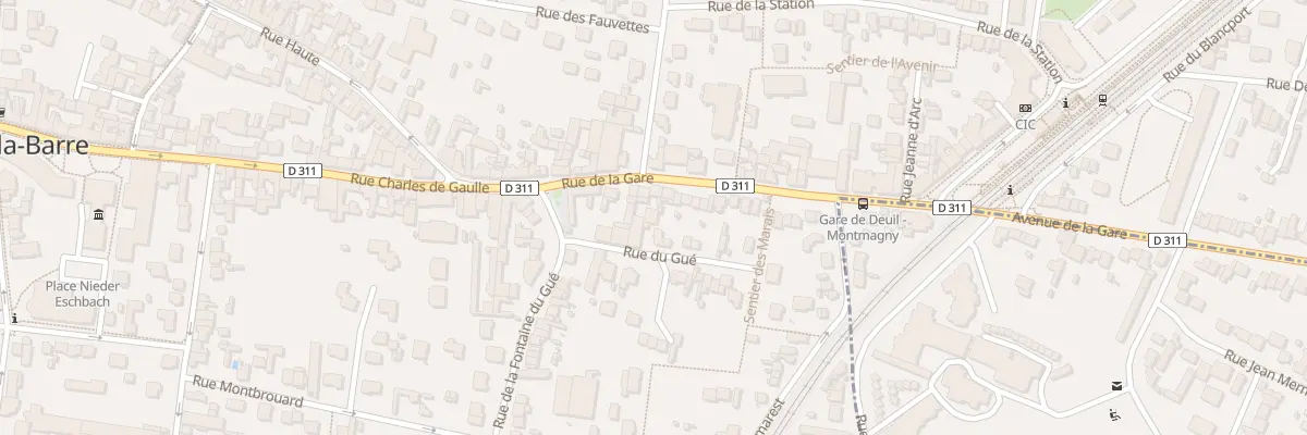 Plan du 16 Rue de la Gare à Deuil-la-Barre