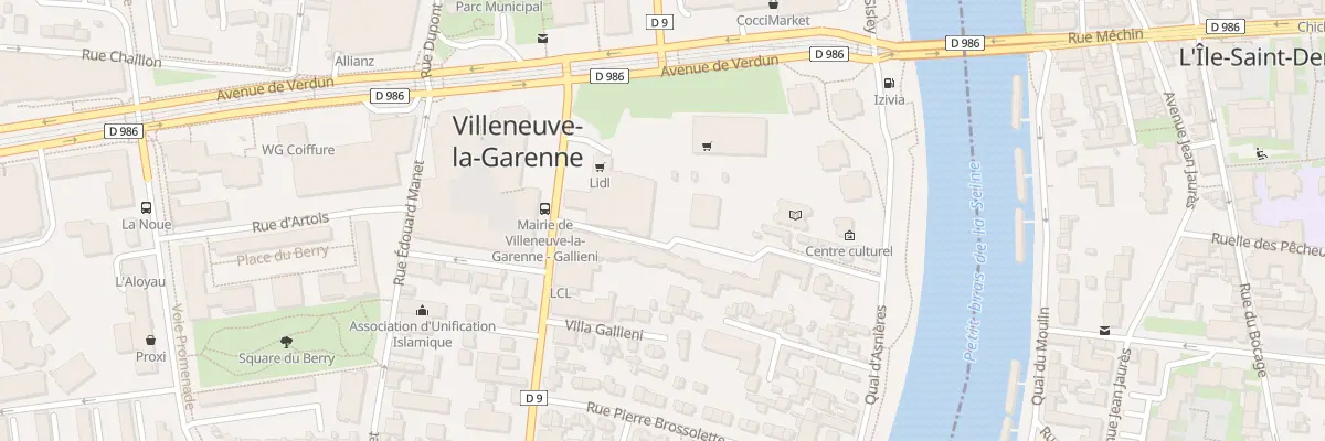 Plan du 212 Bd Galliéni à Villeneuve-la-Garenne
