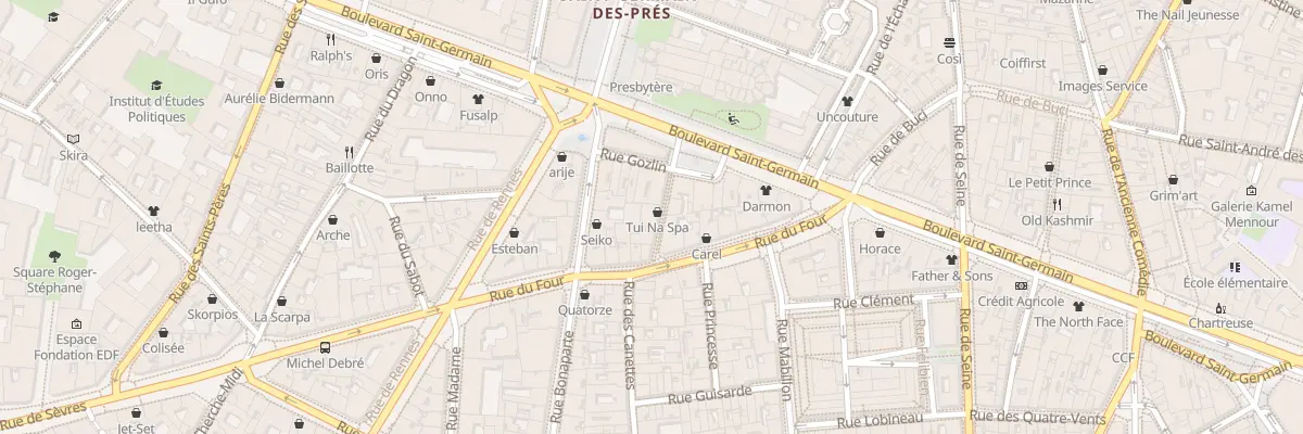 Plan du 4 Rue des Ciseaux à Paris 6e Arrondissement