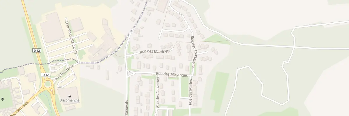 Plan du 16 Rue des Martinets à Bury