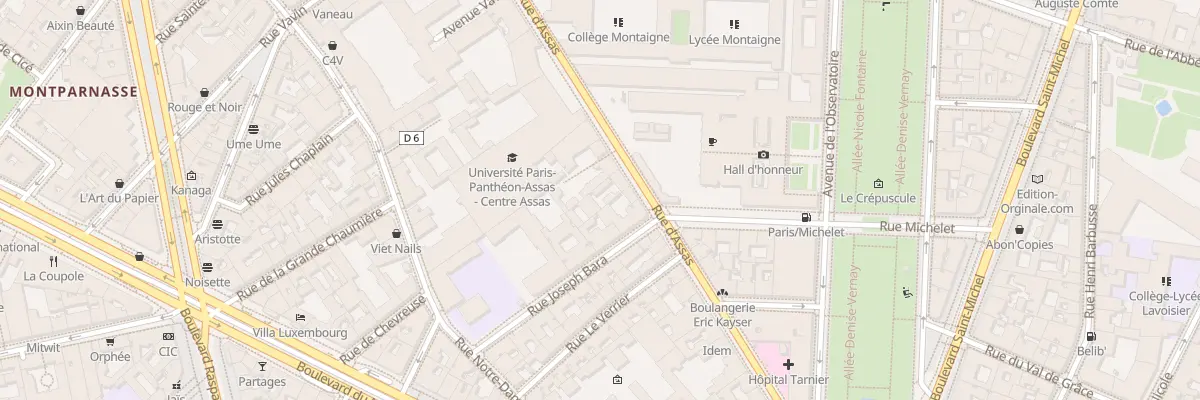 Plan du 104 Rue d’Assas à Paris 6e Arrondissement