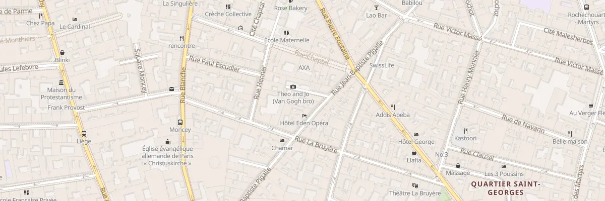 Plan du 39 Rue Jean-Baptiste Pigalle à Paris 9e Arrondissement