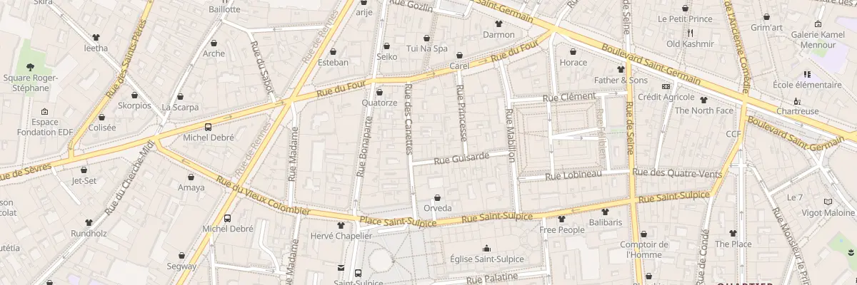 Plan du 15 Rue des Canettes à Paris 6e Arrondissement