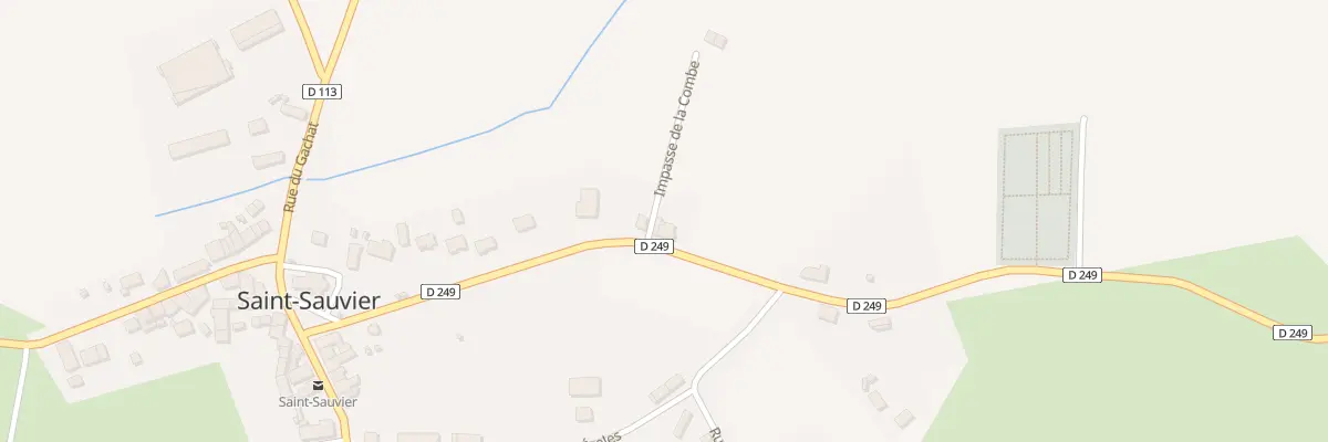 Plan du 15 Rte de la Combe à Saint-Sauvier
